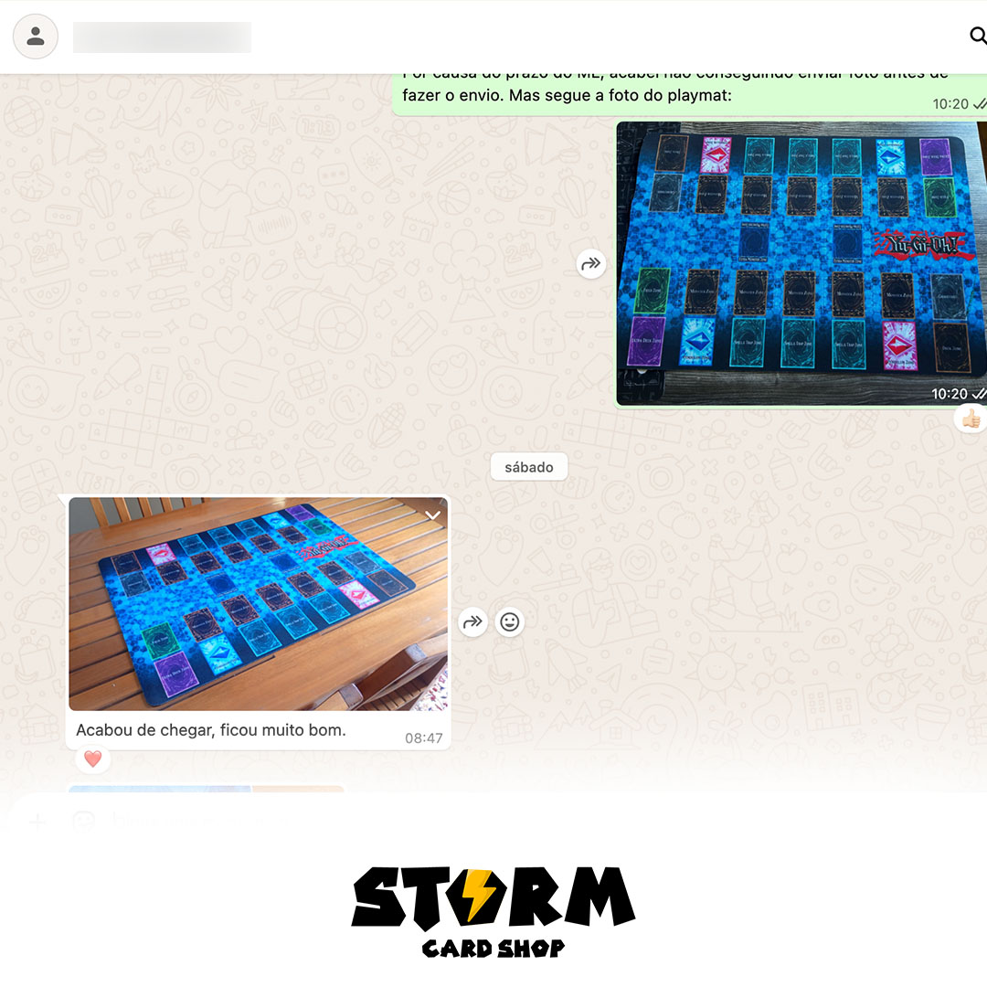 Feedback de cliente Storm Card Shop