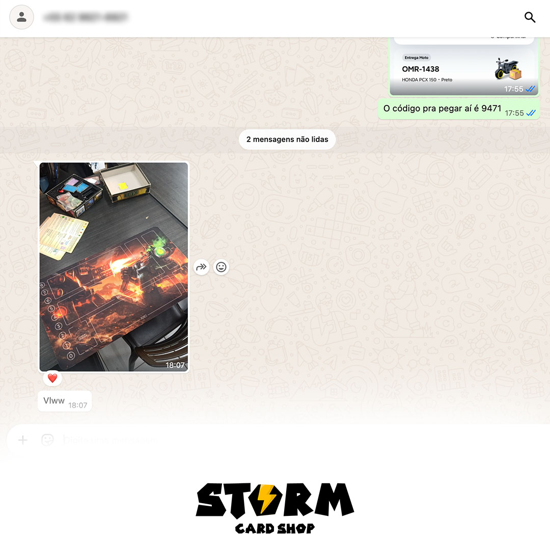 Feedback de cliente Storm Card Shop