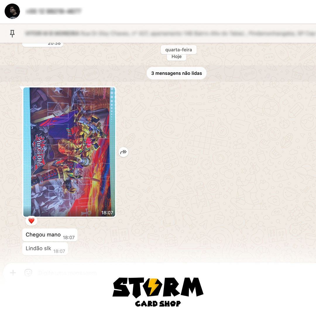 Feedback de cliente Storm Card Shop