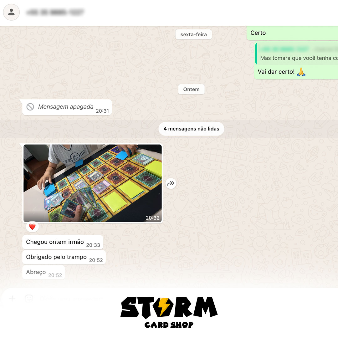 Feedback de cliente Storm Card Shop
