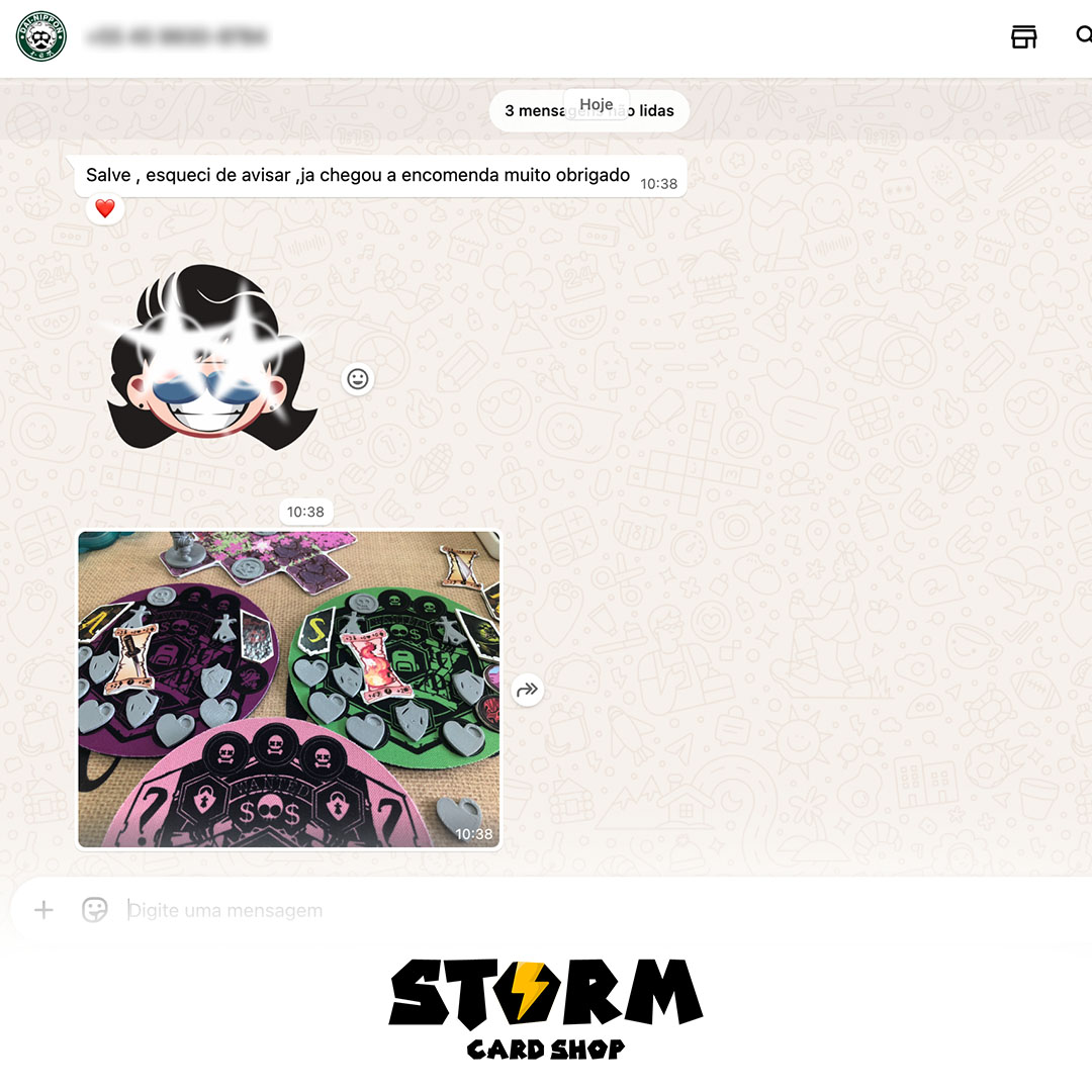 Feedback de cliente Storm Card Shop