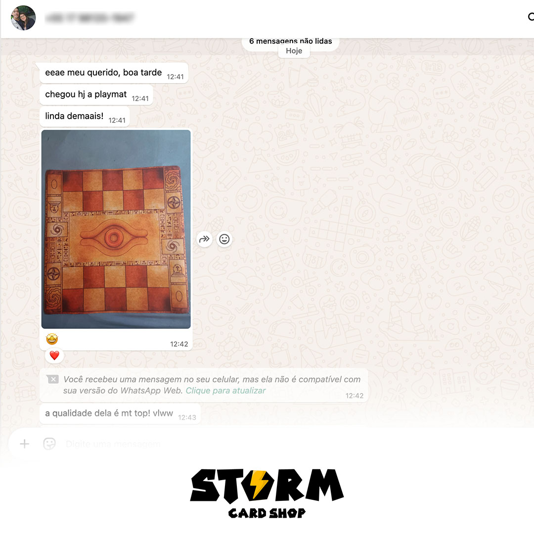 Feedback de cliente Storm Card Shop