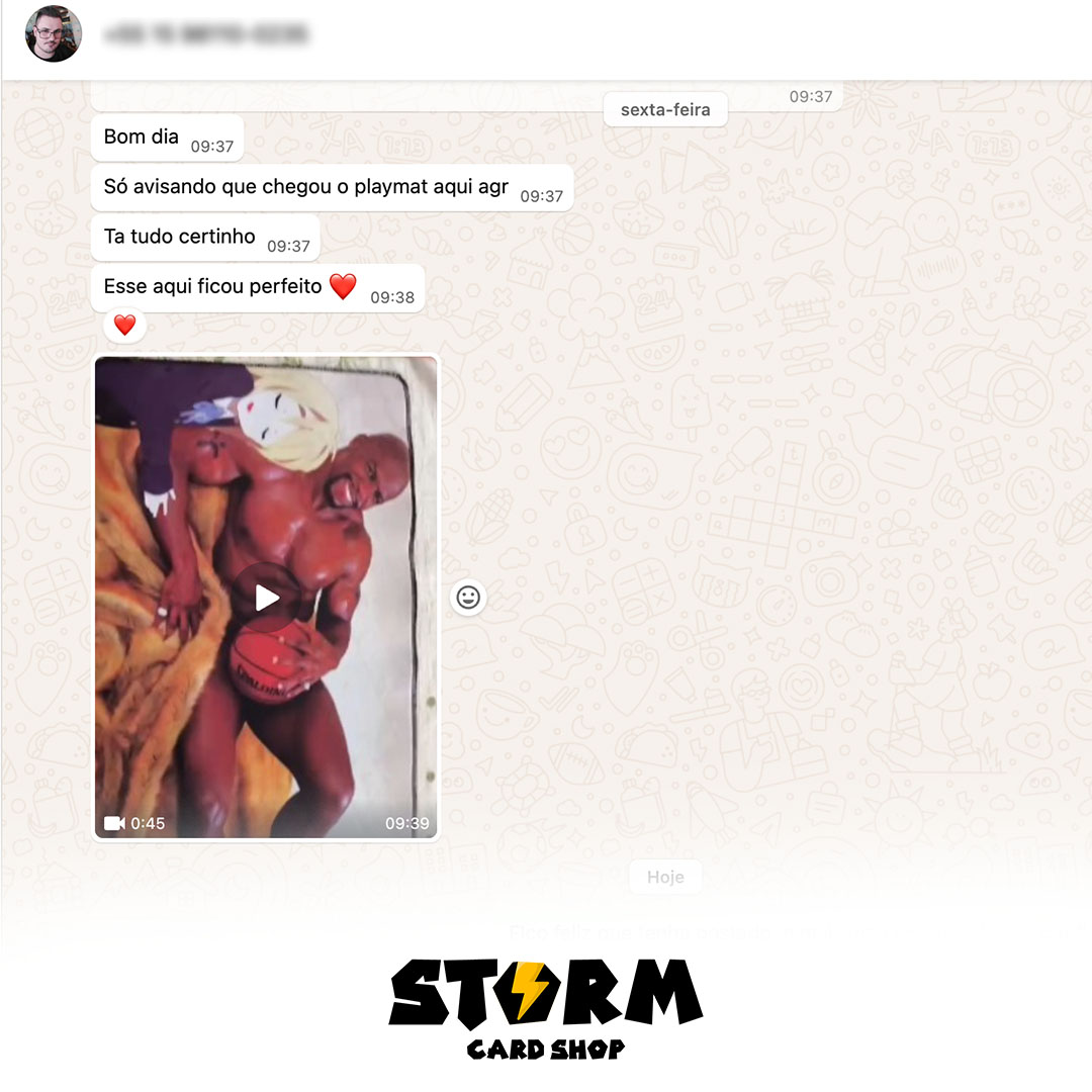 Feedback de cliente Storm Card Shop