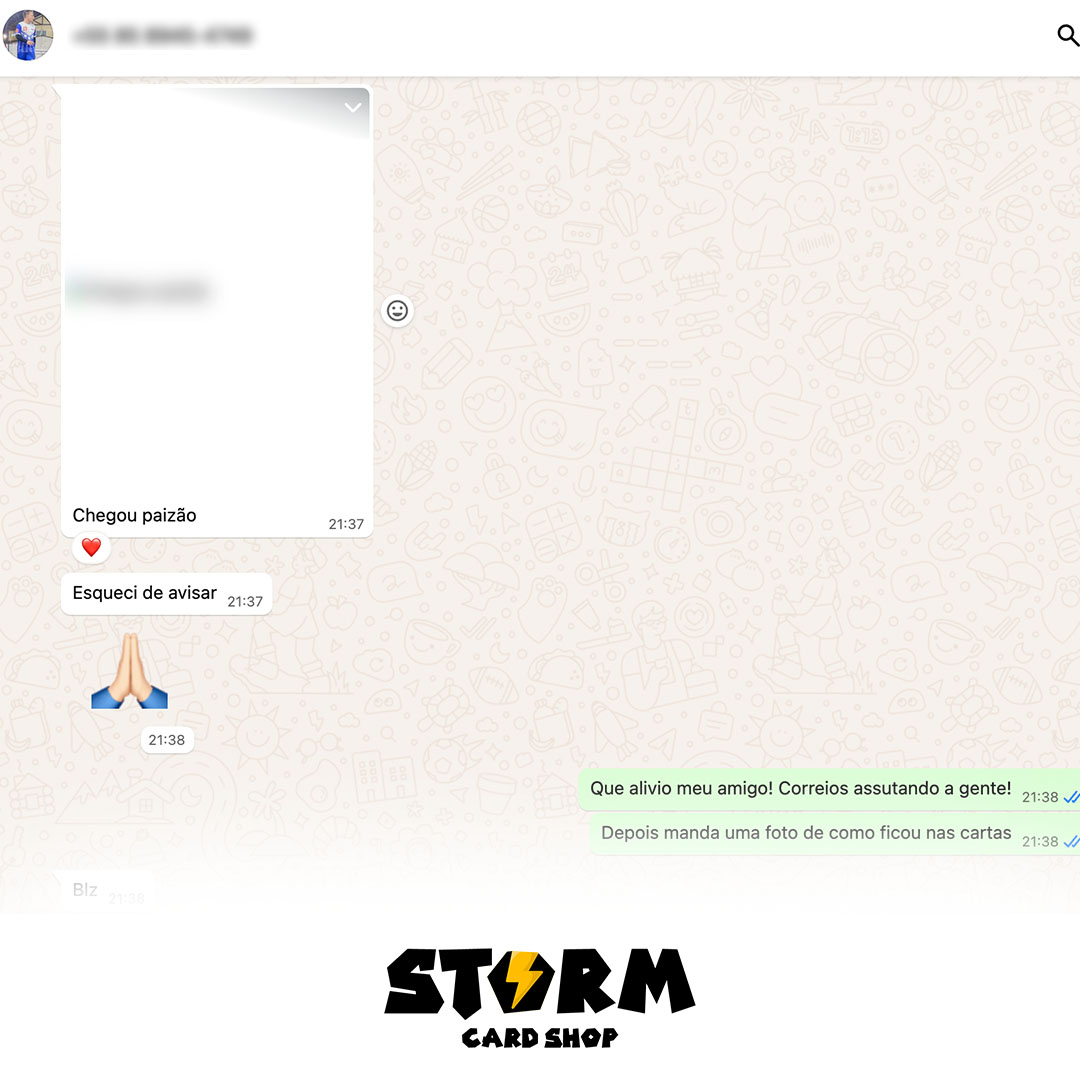 Feedback de cliente Storm Card Shop